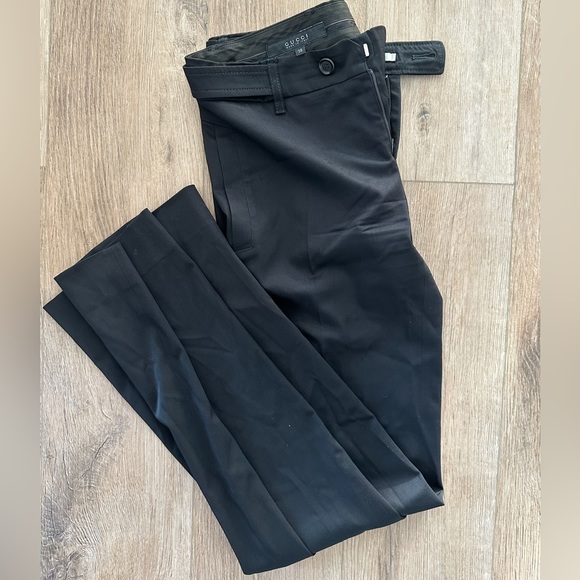 Gucci Pants - Authentic Gucci Straight Leg Womens Black Casual/Dress Fitted Pant ITA 38 US 4-6